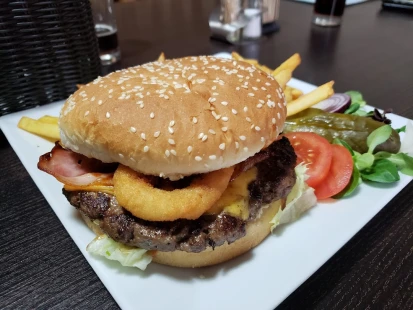 Fotografia jedla Hamburger