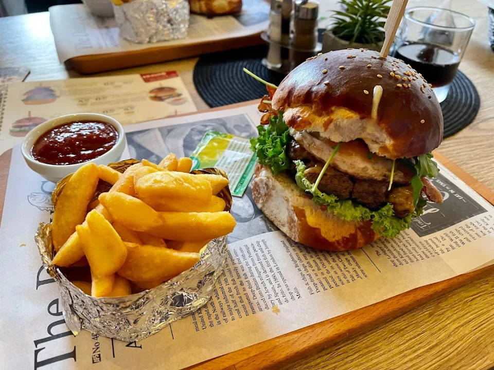 Fotka Hamburger a hranolčeky