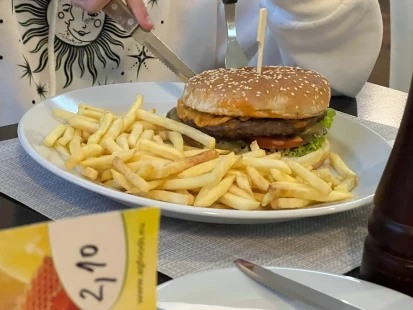 Fotka Hamburger a hranolčeky