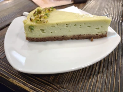 Fotografia jedla Pistáciový cheesecake