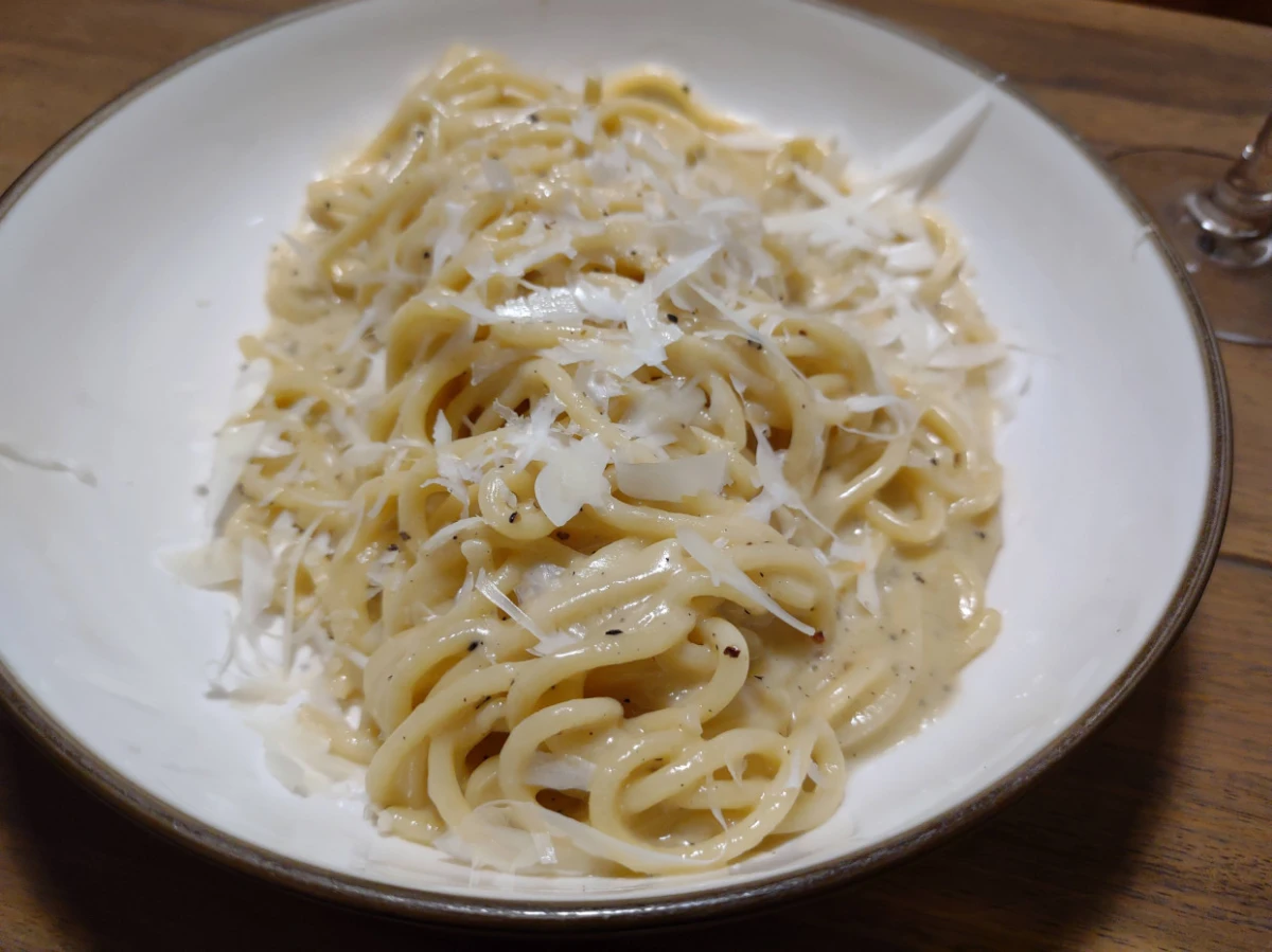 Fotka Spaghetti Cacio e Pepe