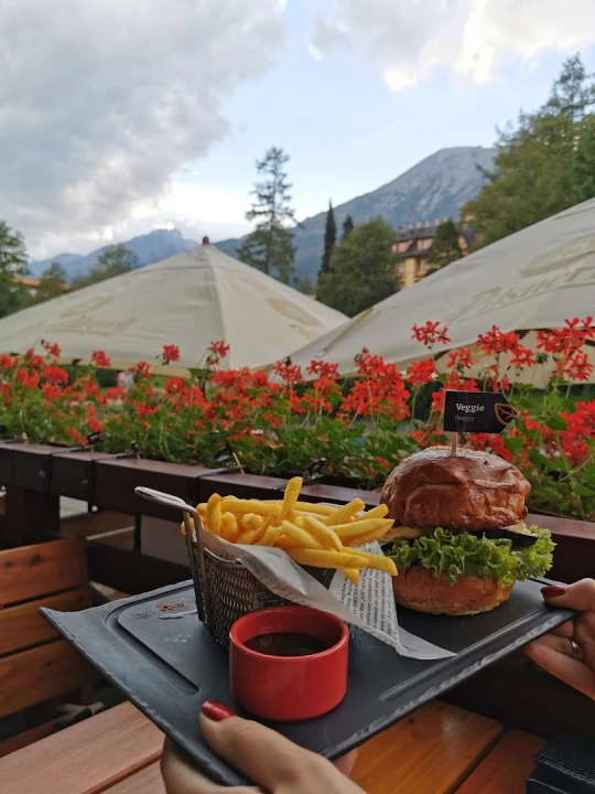 Fotka Hamburger a hranolčeky