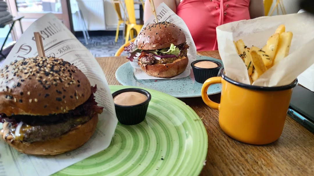 Fotka Hamburger a hranolčeky