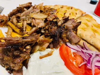 Fotografia jedla Gyros v placke