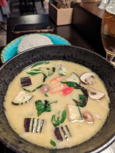Fotografia jedla Tom yum s krevetami