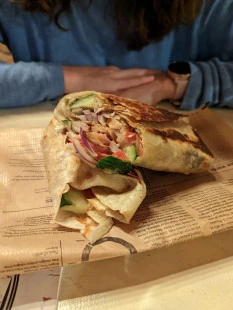 Fotografia jedla Wrap s kuracím mäsom