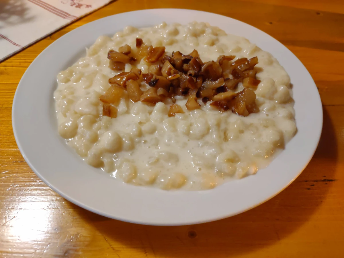 Fotka Bryndzové halušky so slaninou