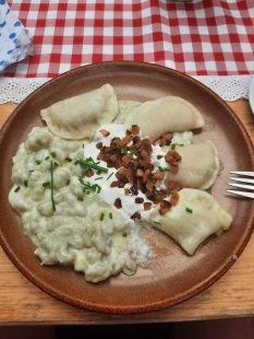 Fotografia jedla Bryndzové halušky a pirohy