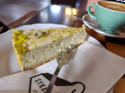 Fotografia jedla Pistaciovy cheesecake