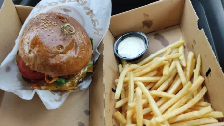 Fotka jedla Hamburger