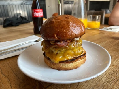 Fotka jedla Hamburger