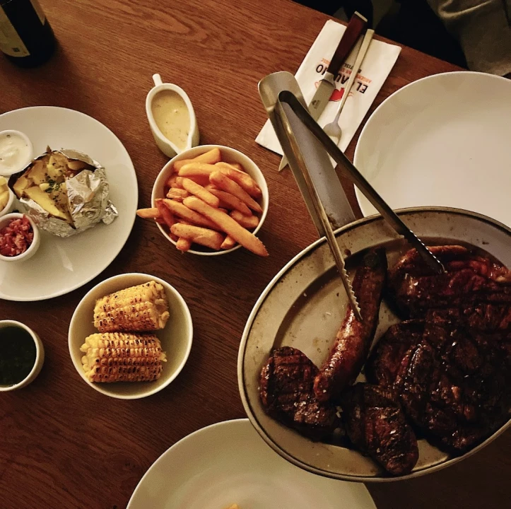 Fotka Steak a klobáska