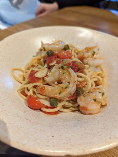 Fotka Spagety s krevetami
