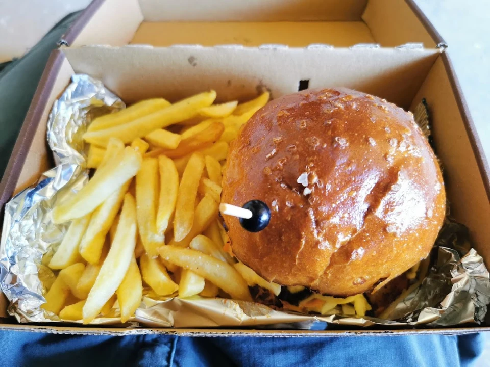 Fotka Hamburger a hranolčeky