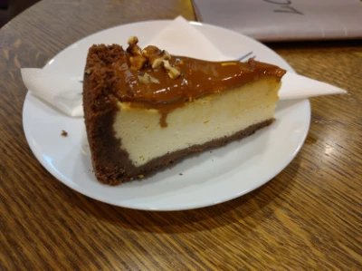 Fotografia jedla Karamelový cheesecake