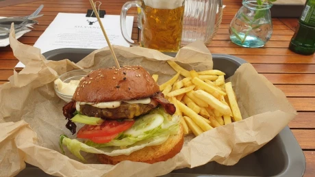 Fotka jedla Hamburger