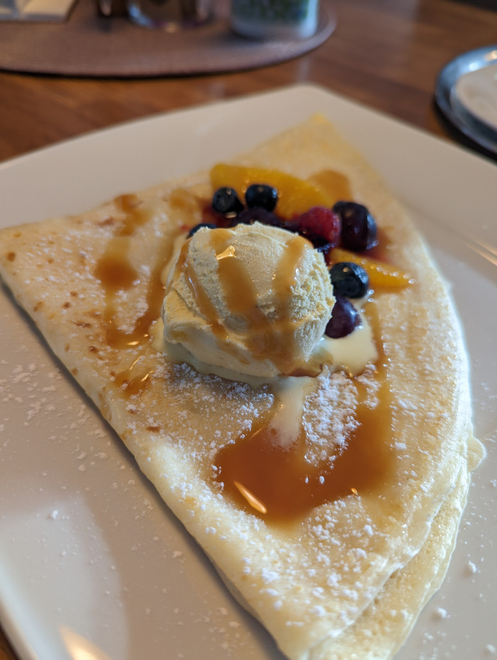 Fotka Palacinka s tvarohom a zmrzlinou