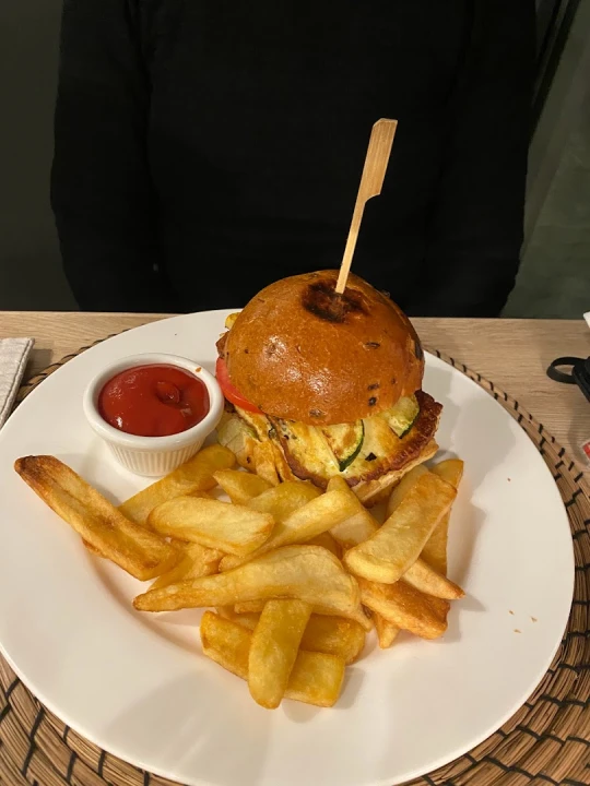Fotka Hamburger a hranolčeky