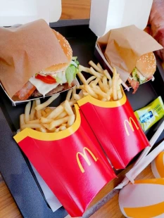 Fotka jedla Hamburger